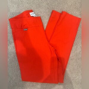 Peck&Peck Women’s Red Cropped Slacks